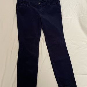 Old Navy Rockstar navy blue womens skinny corduroy pant size 14